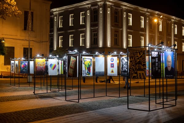 posters at night